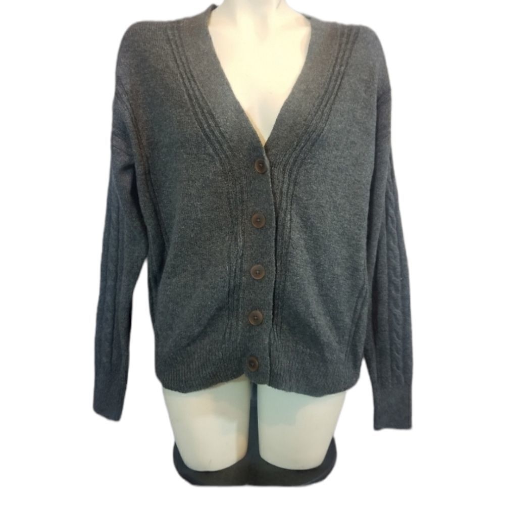 5/$25 Summer Sale!!! SWEATER SALE 3/$30 Abound Grey Button Down Sweater‎